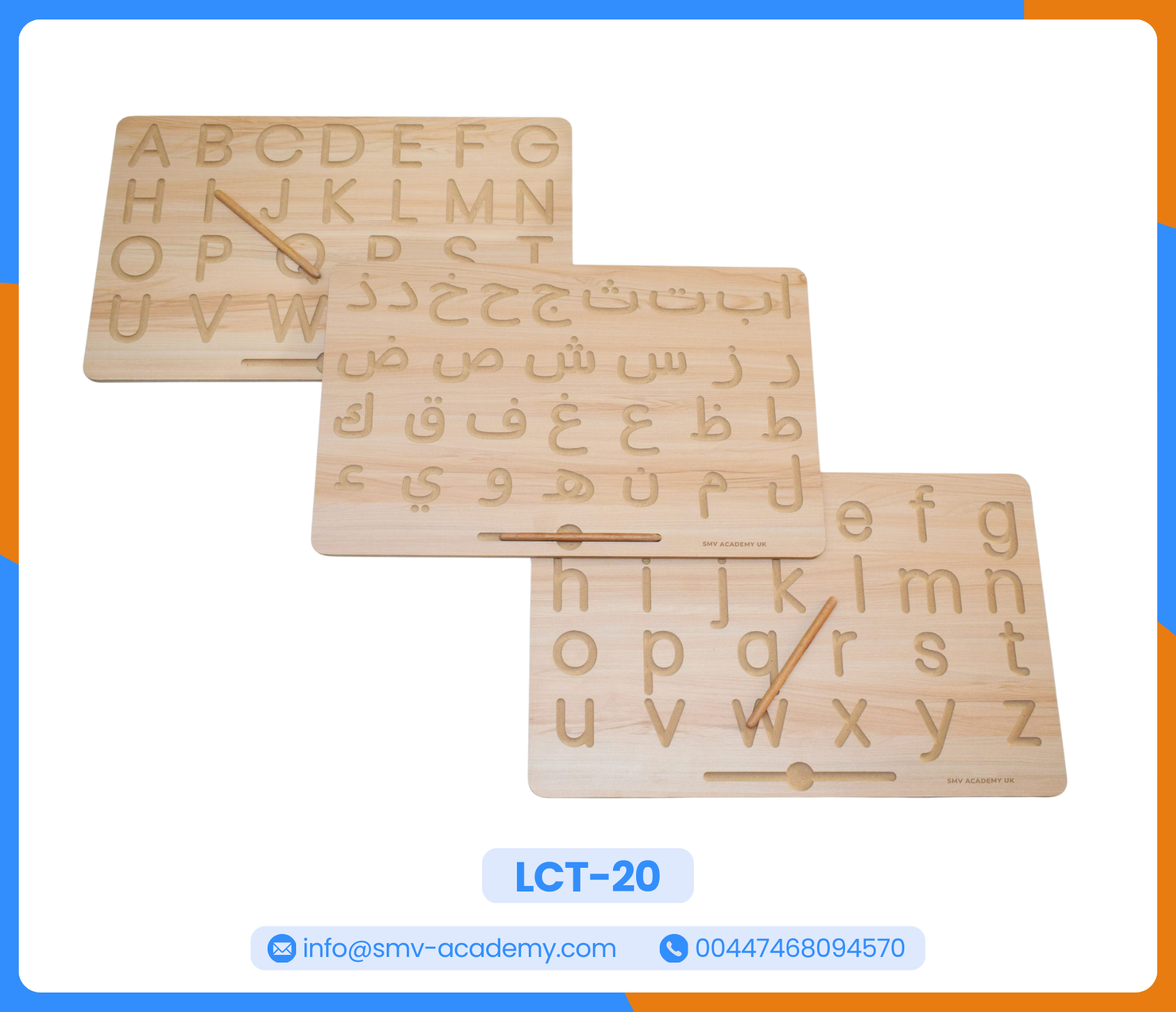 لوحة تتبع الحروف الانجليزية الكبيرة - English Alphabets Tracing Board: Uppercase